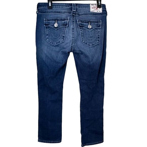 True Religion Halle Capri Distressed Jeans Size 29 - Picture 5 of 10